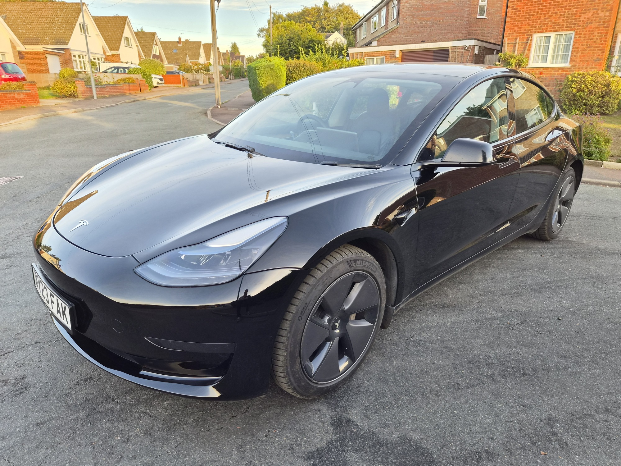 ’23’ reg Tesla Model 3 RWD (This is the newer version of a Standard Range Plus, with 35 miles longer range)